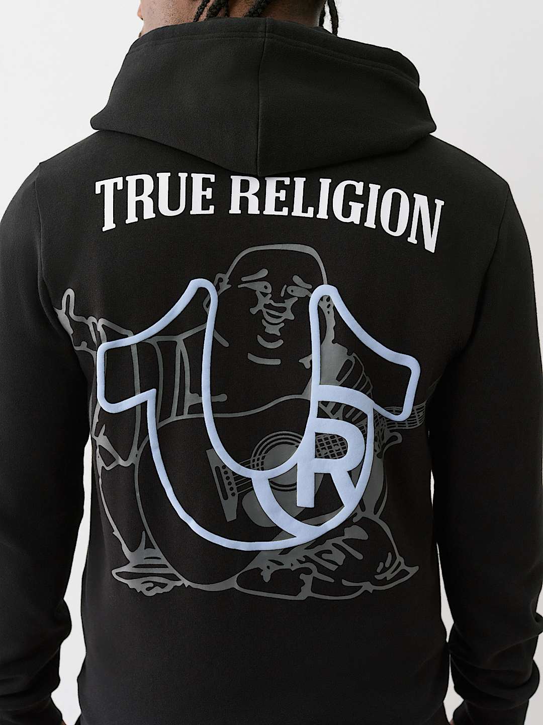 NEW TRUE RELIGION パフ ロゴ プリント フーディ ジップ 2色 PUFF PRINT LOGO ZIP HOODIE | True Religion