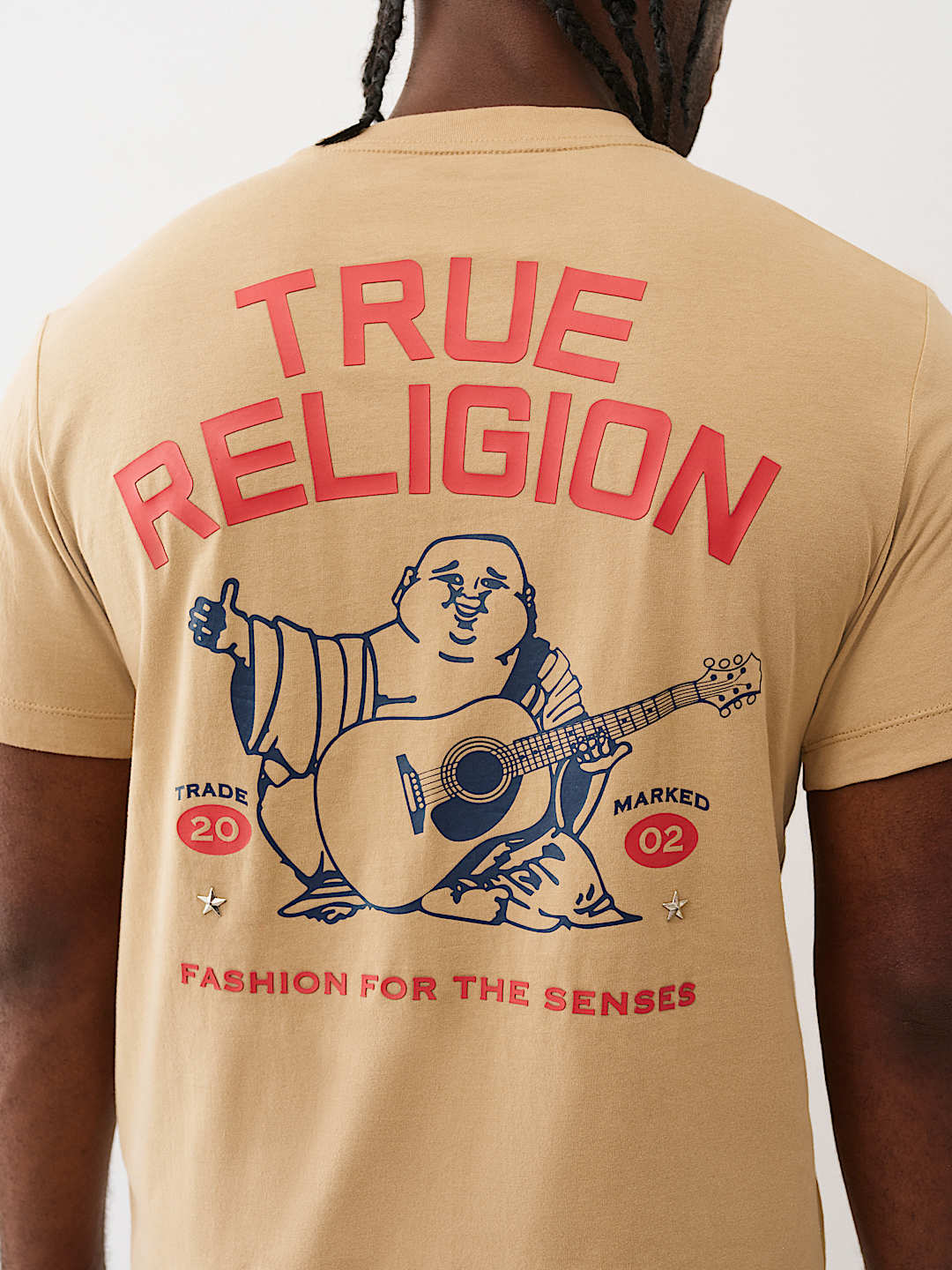 TRUE RELIGION STACKED LOGO TEE, image 1