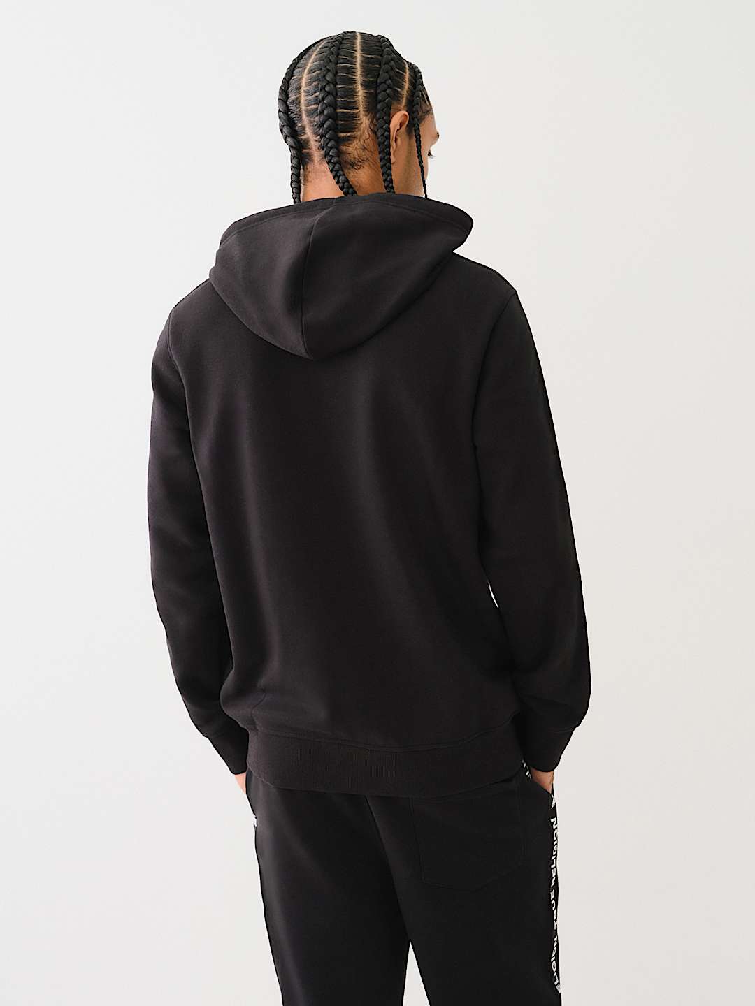 Black true religion hoodie hotsell