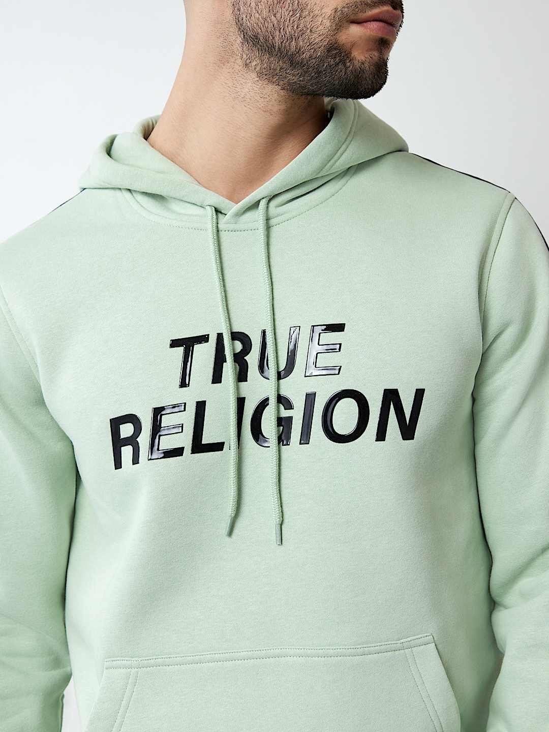 TRUE RELIGION TAPING PULLOVER HOODIE, image 3