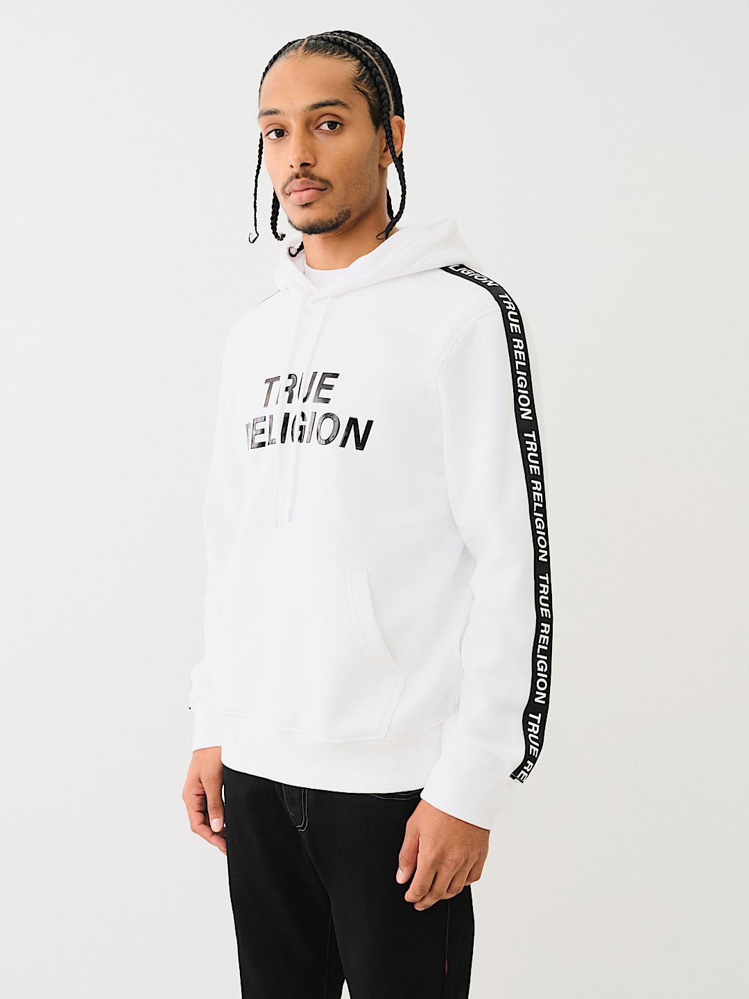 TRUE RELIGION TAPING PULLOVER HOODIE, image 5
