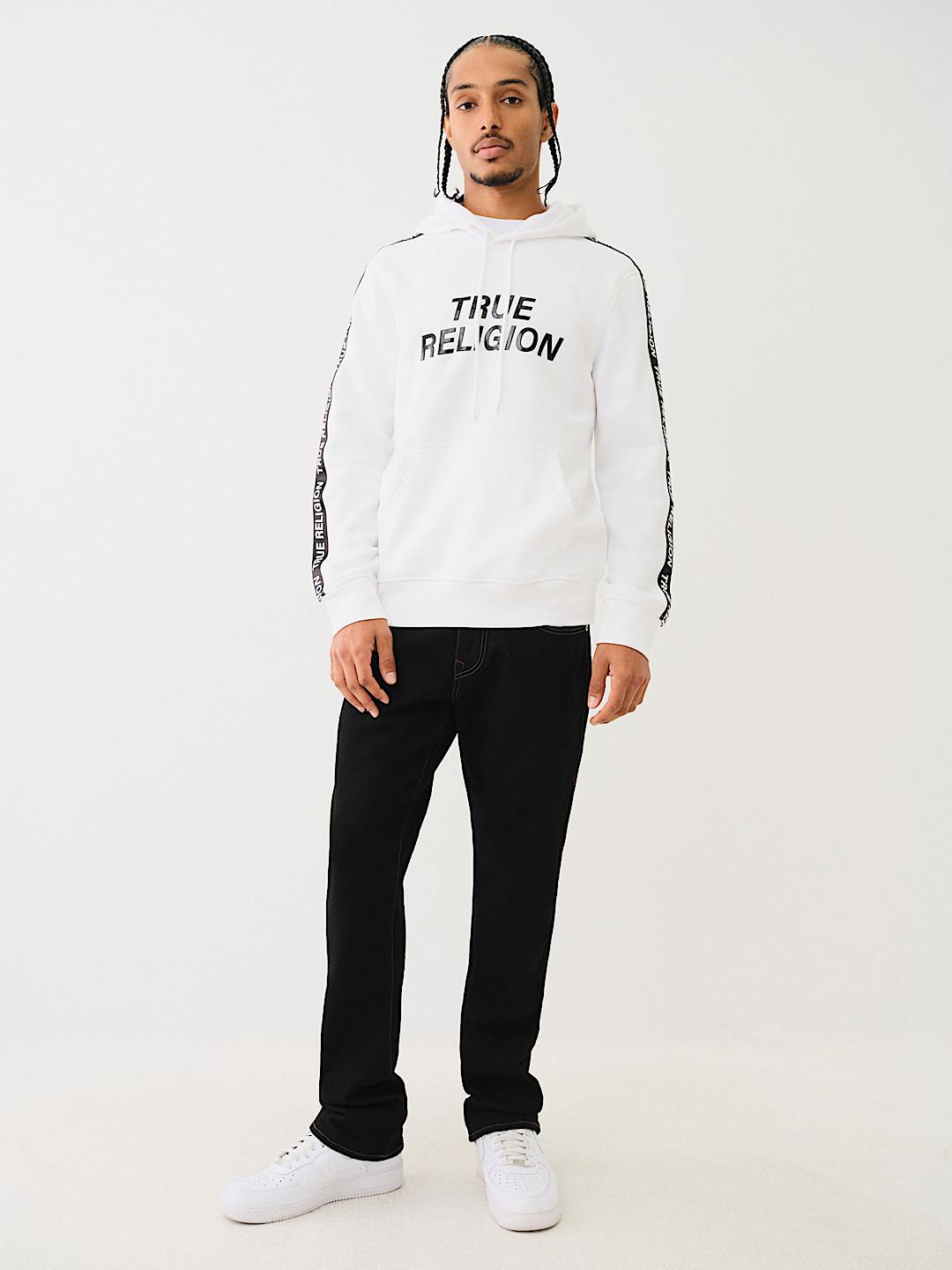 TRUE RELIGION TAPING PULLOVER HOODIE, image 6
