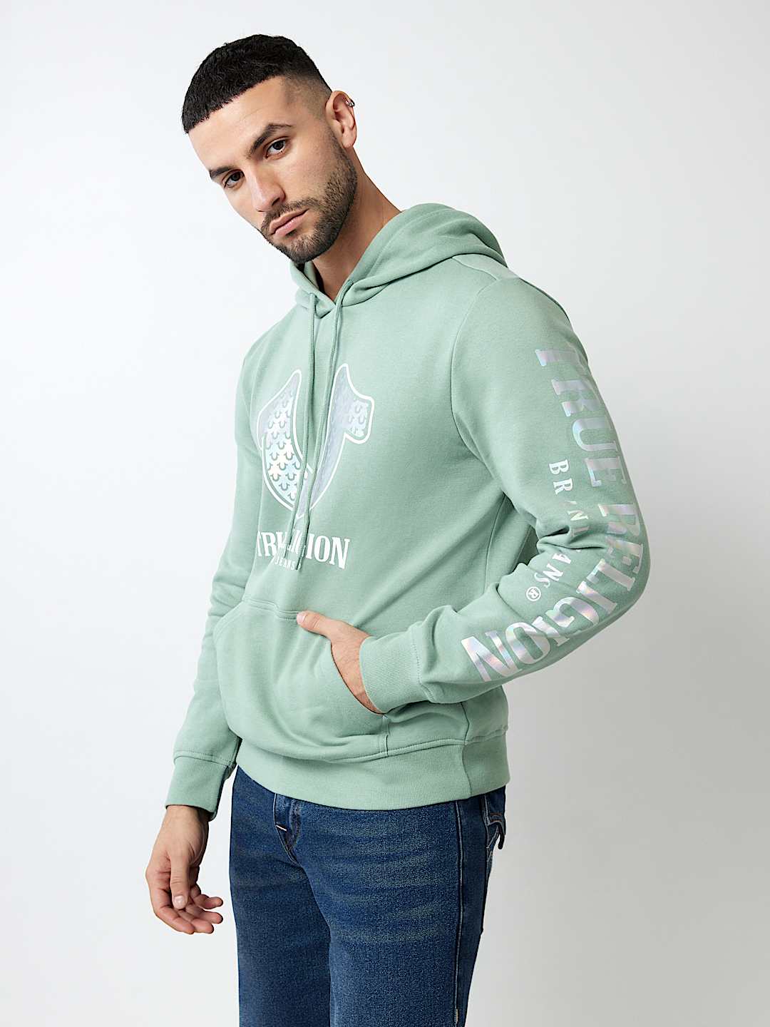 METALLIC HORSESHOE HOODIE, image 2