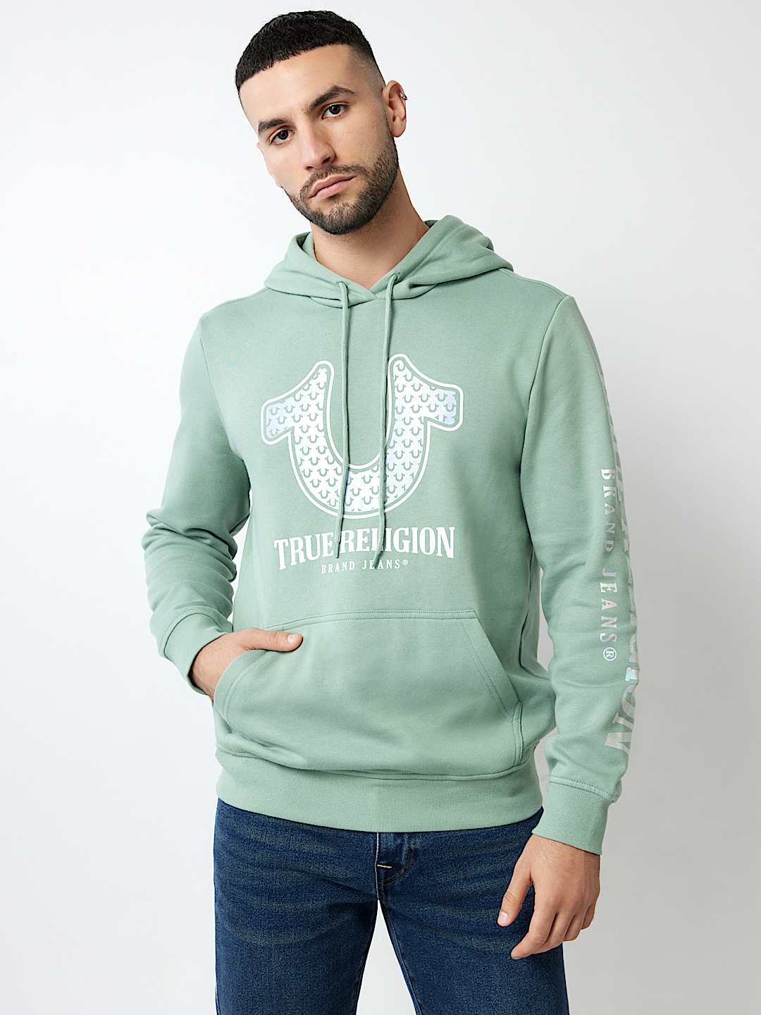 METALLIC HORSESHOE HOODIE, image 3