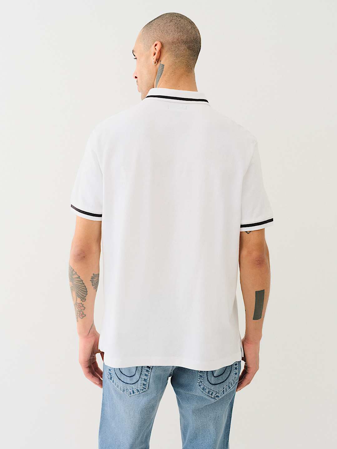 METALLIC LOGO POLO SHIRT, image 4