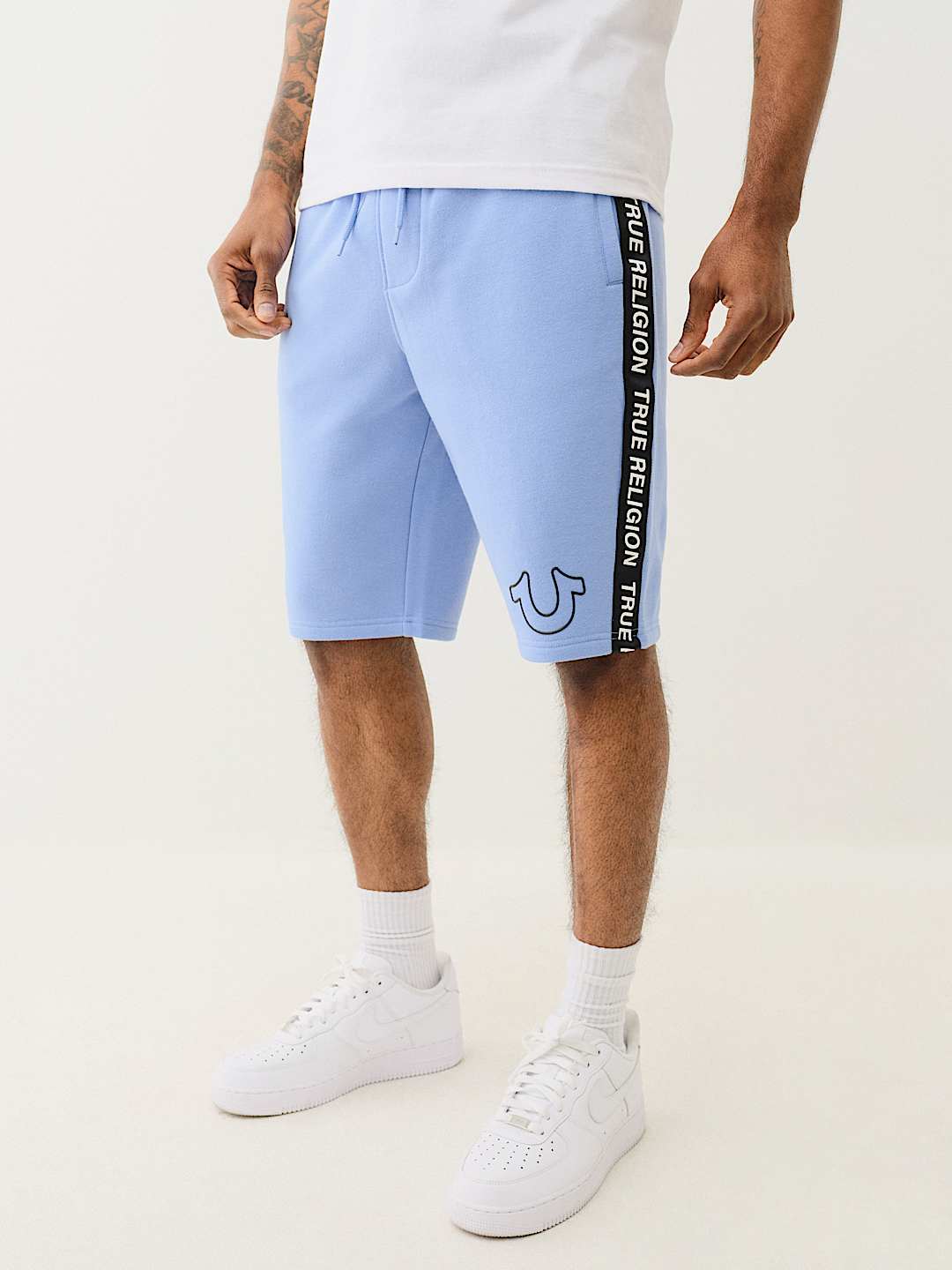 SILICONE LOGO TAPING SWEAT SHORT, image 1