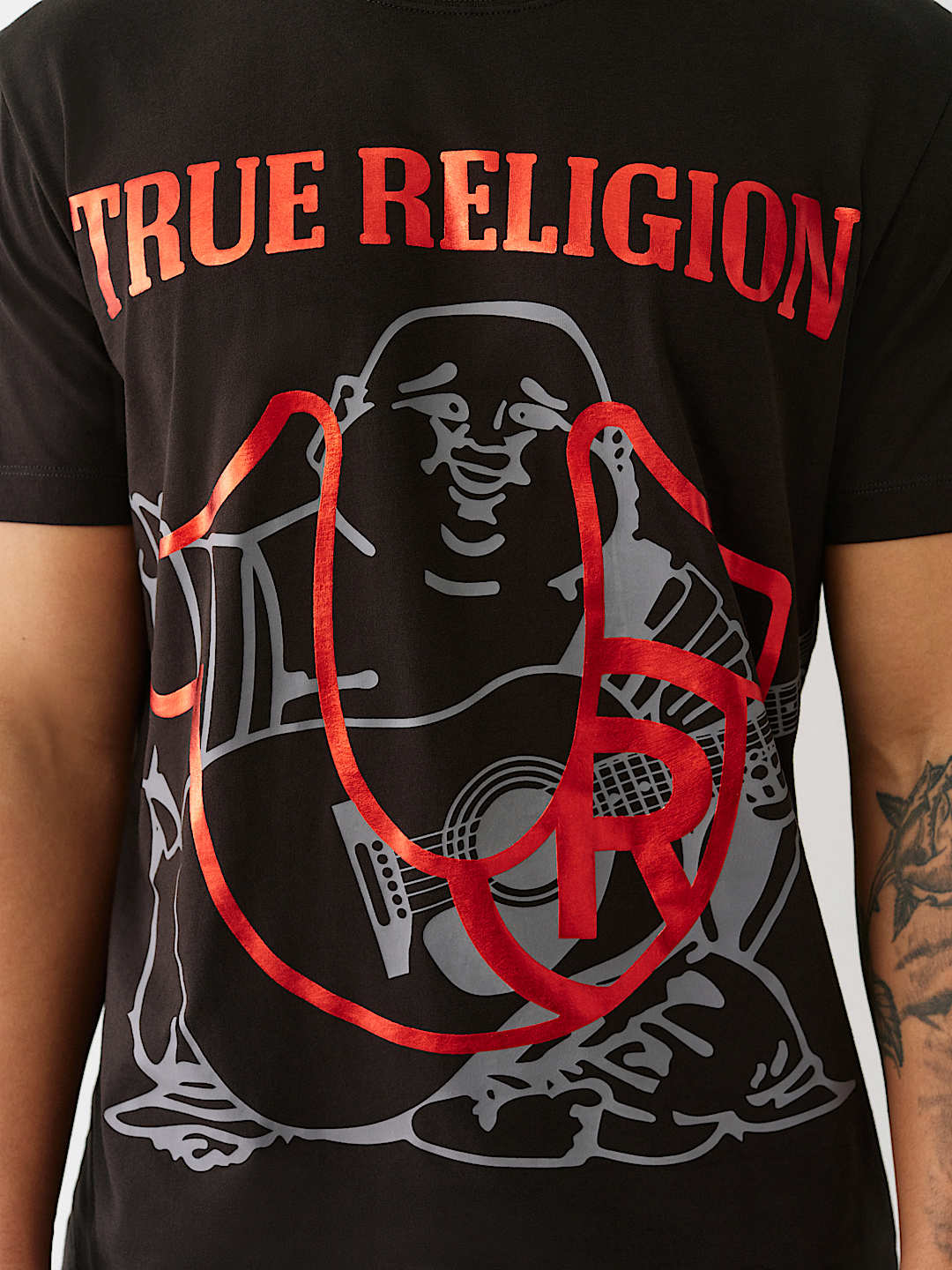 【TRUE RELIGION】★Tシャツ★ BUDDHA FACE HORSESHOE TEE REGISTERED HORSESHOE METALLIC BUDDHA TEE | True Religion