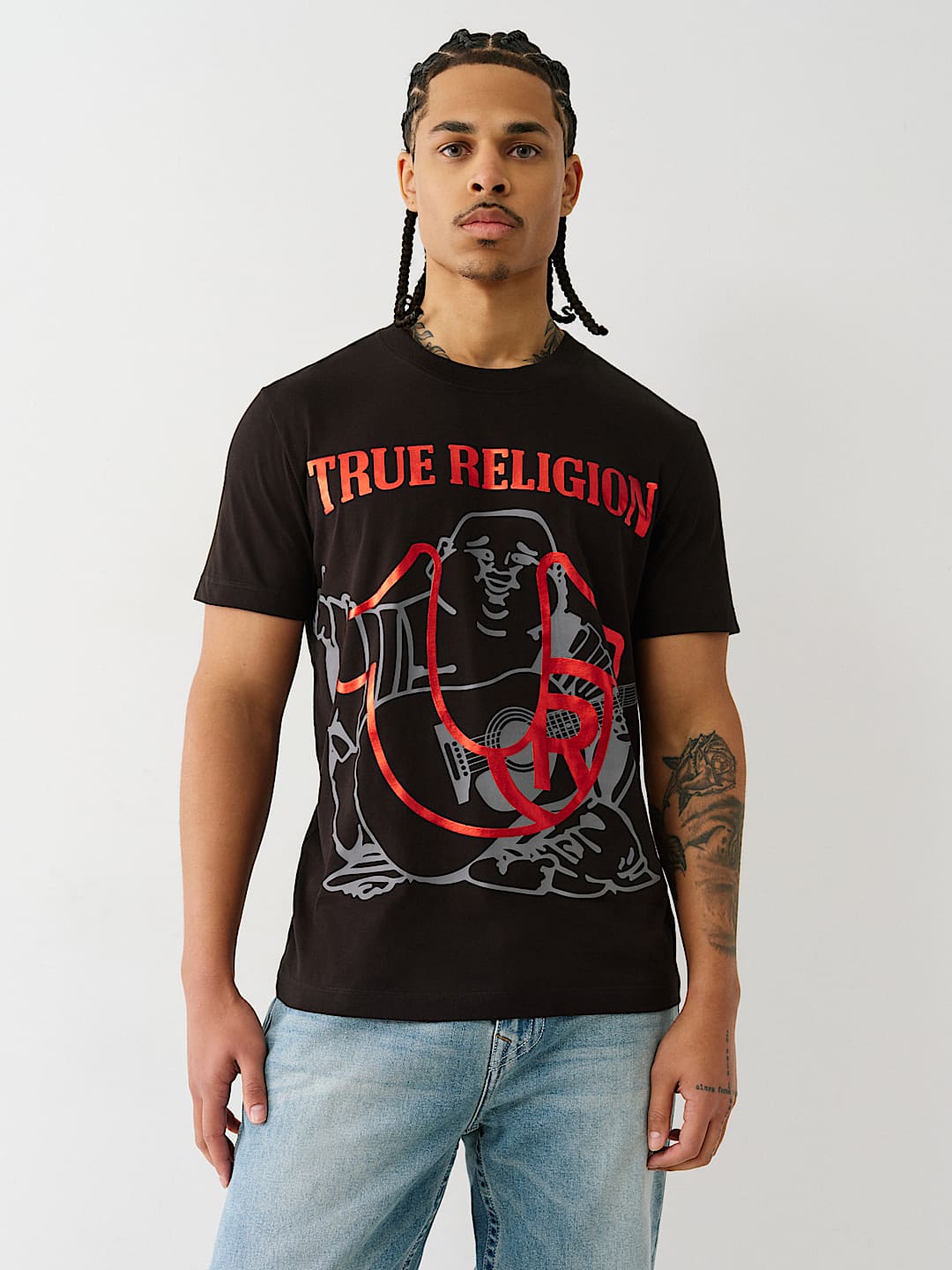 REGISTERED HORSESHOE METALLIC BUDDHA TEE
