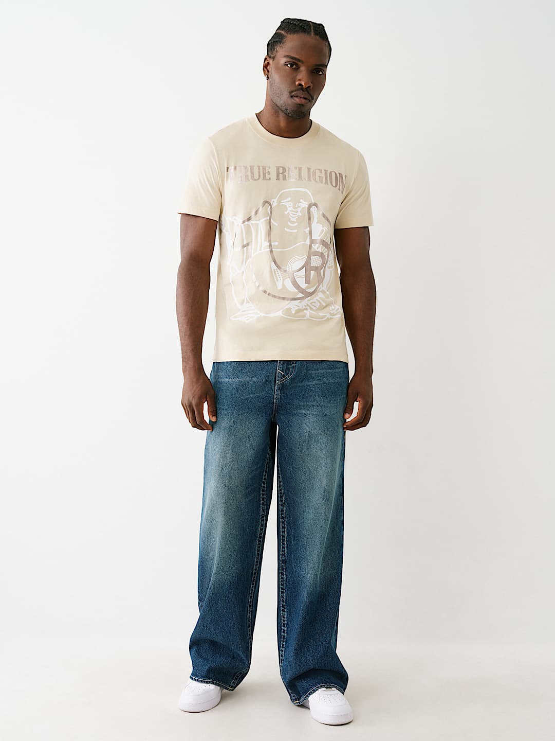 REGISTERED HORSESHOE METALLIC BUDDHA TEE, image 5