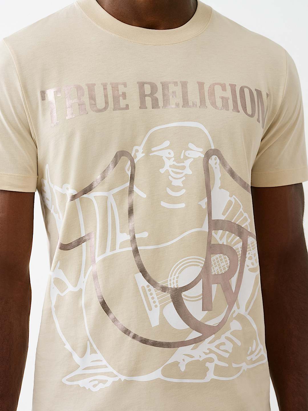 REGISTERED HORSESHOE METALLIC BUDDHA TEE, image 1