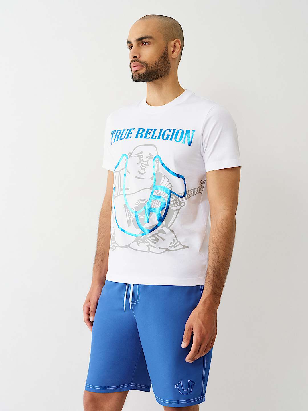 REGISTERED HORSESHOE METALLIC BUDDHA TEE