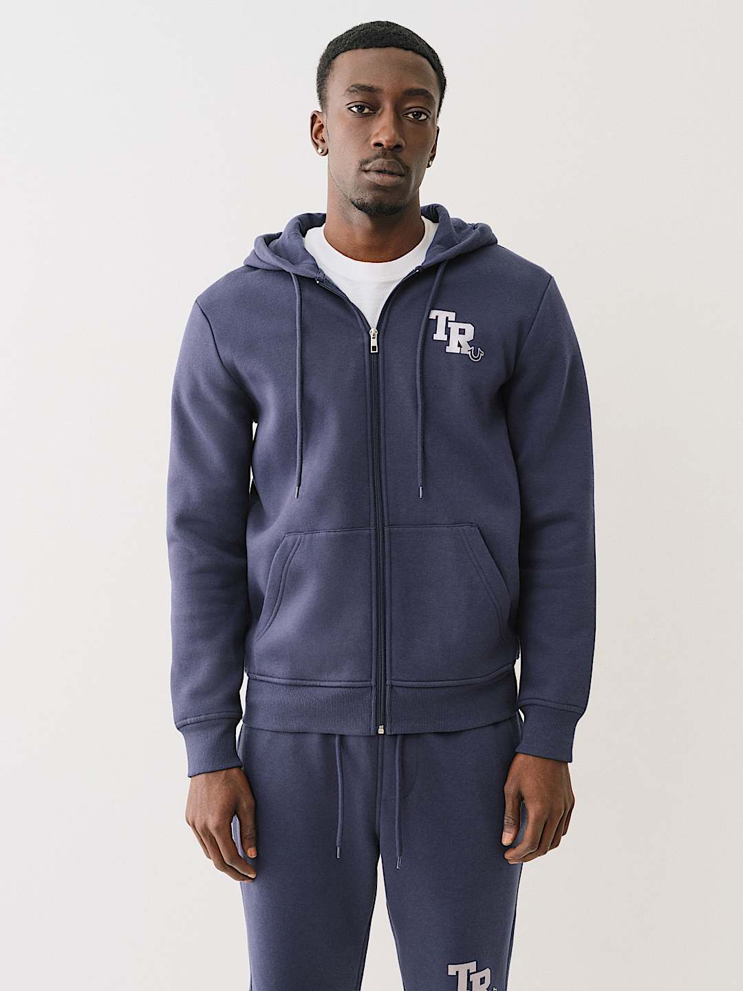 METALLIC LOGO ZIP HOODIE, image 3
