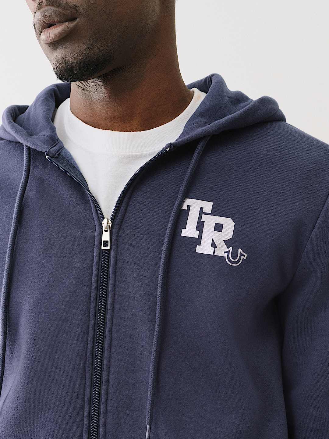 METALLIC LOGO ZIP HOODIE, image 4