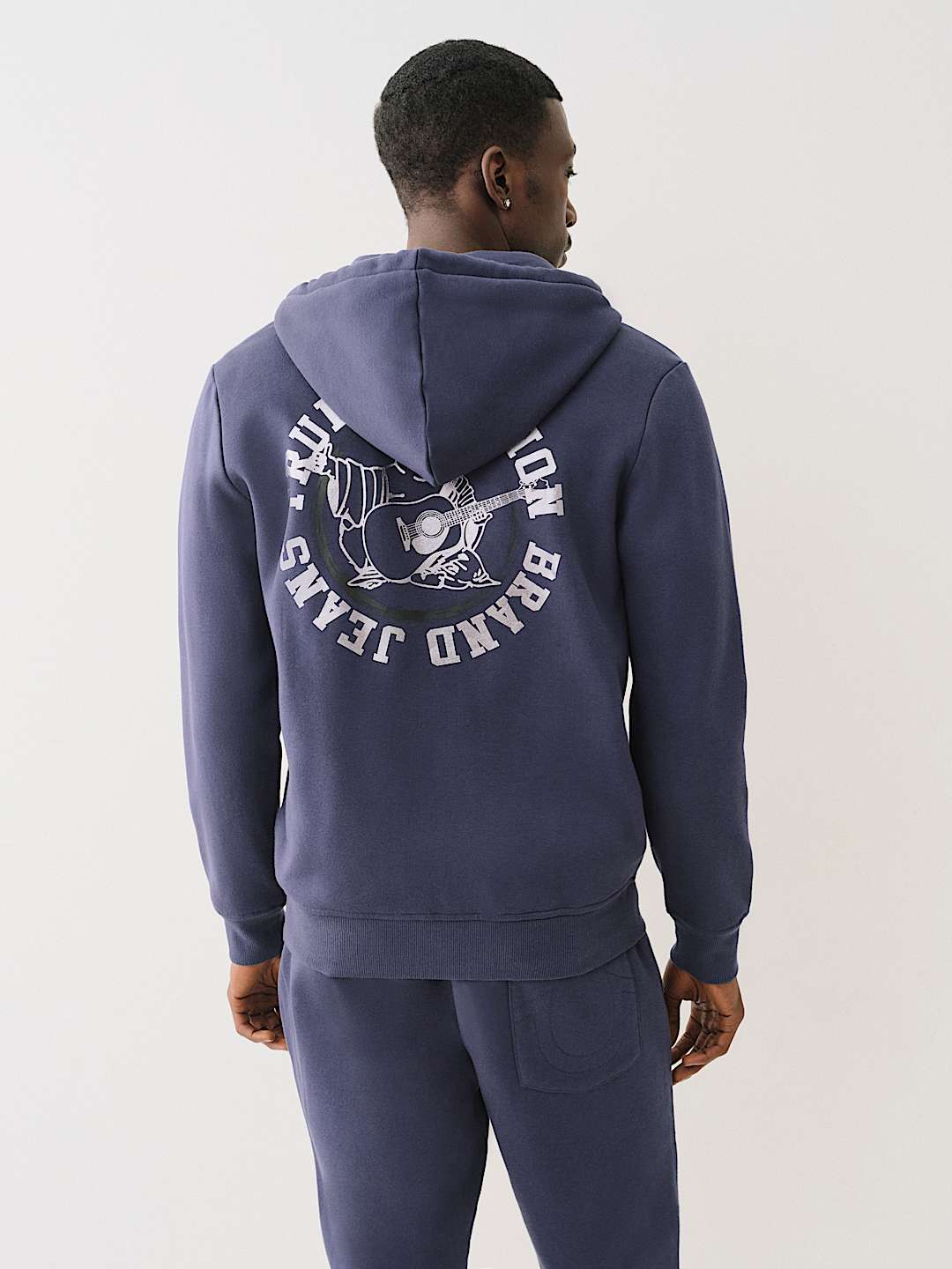 METALLIC LOGO ZIP HOODIE, image 1