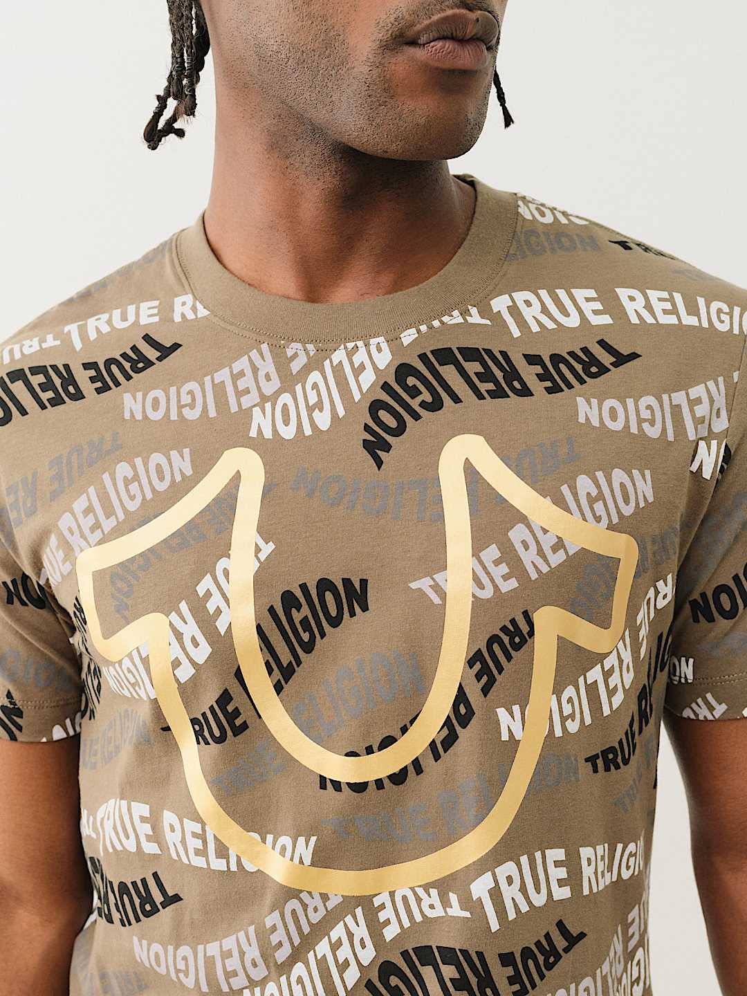 ALLOVER WAVY LOGO TEE, image 2