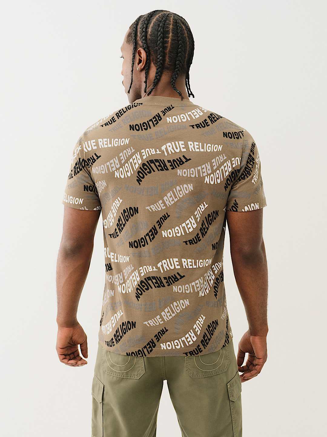 ALLOVER WAVY LOGO TEE, image 4
