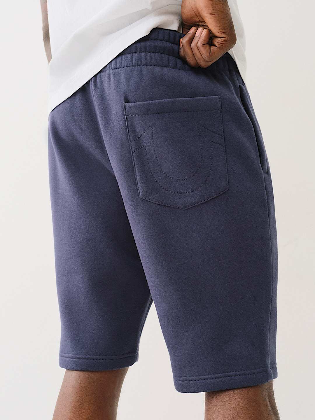 METALLIC LOGO SWEAT SHORT, image 2