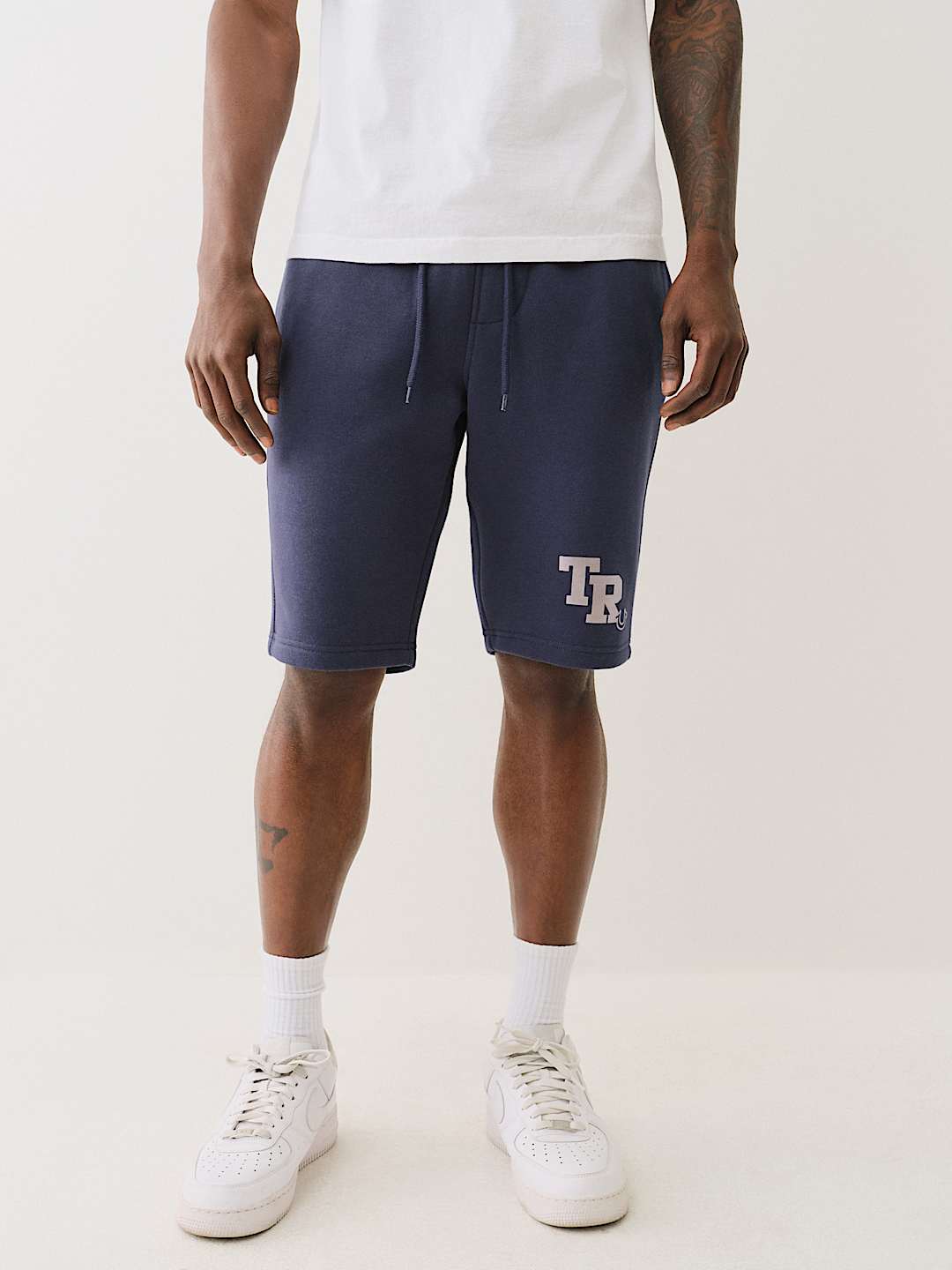 METALLIC LOGO SWEAT SHORT, image 3