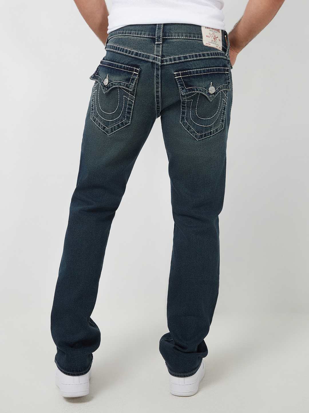 True store Religion Ricky Flap Big-T Stitch Straight Jean, Style # 102157 Color: Blk