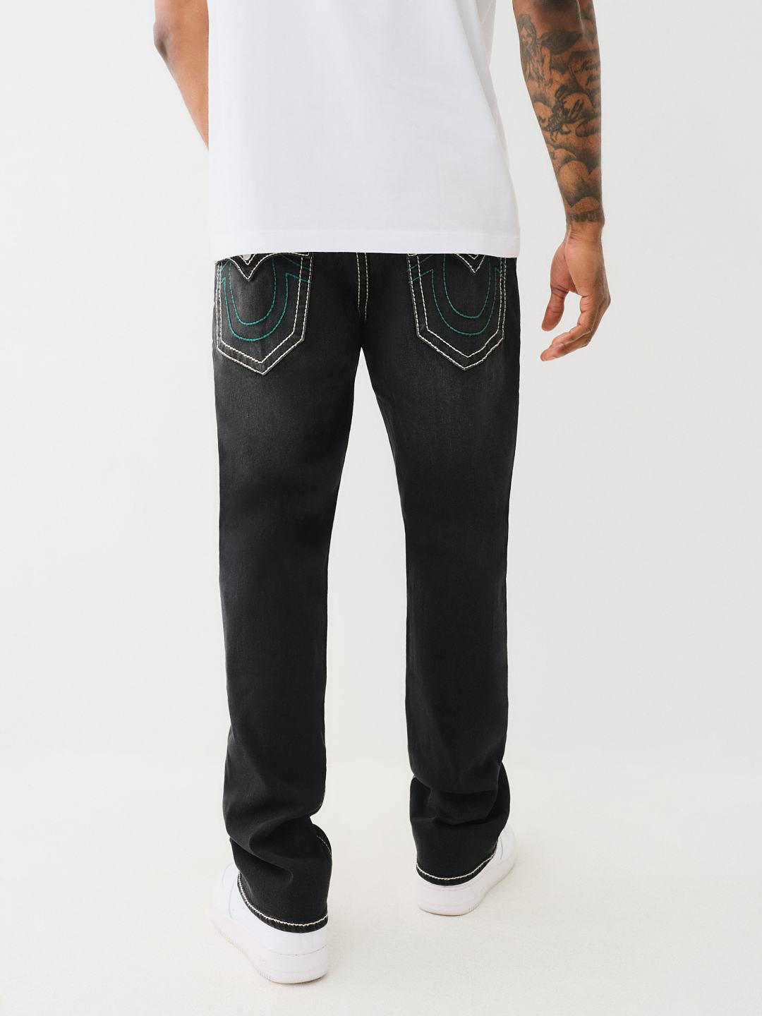 RICKY BIG T FLAP STRAIGHT JEAN - WASHED COAL GREY | True RICKY BIG T FLAP STRAIGHT JEAN - WASHED COAL GREY | True