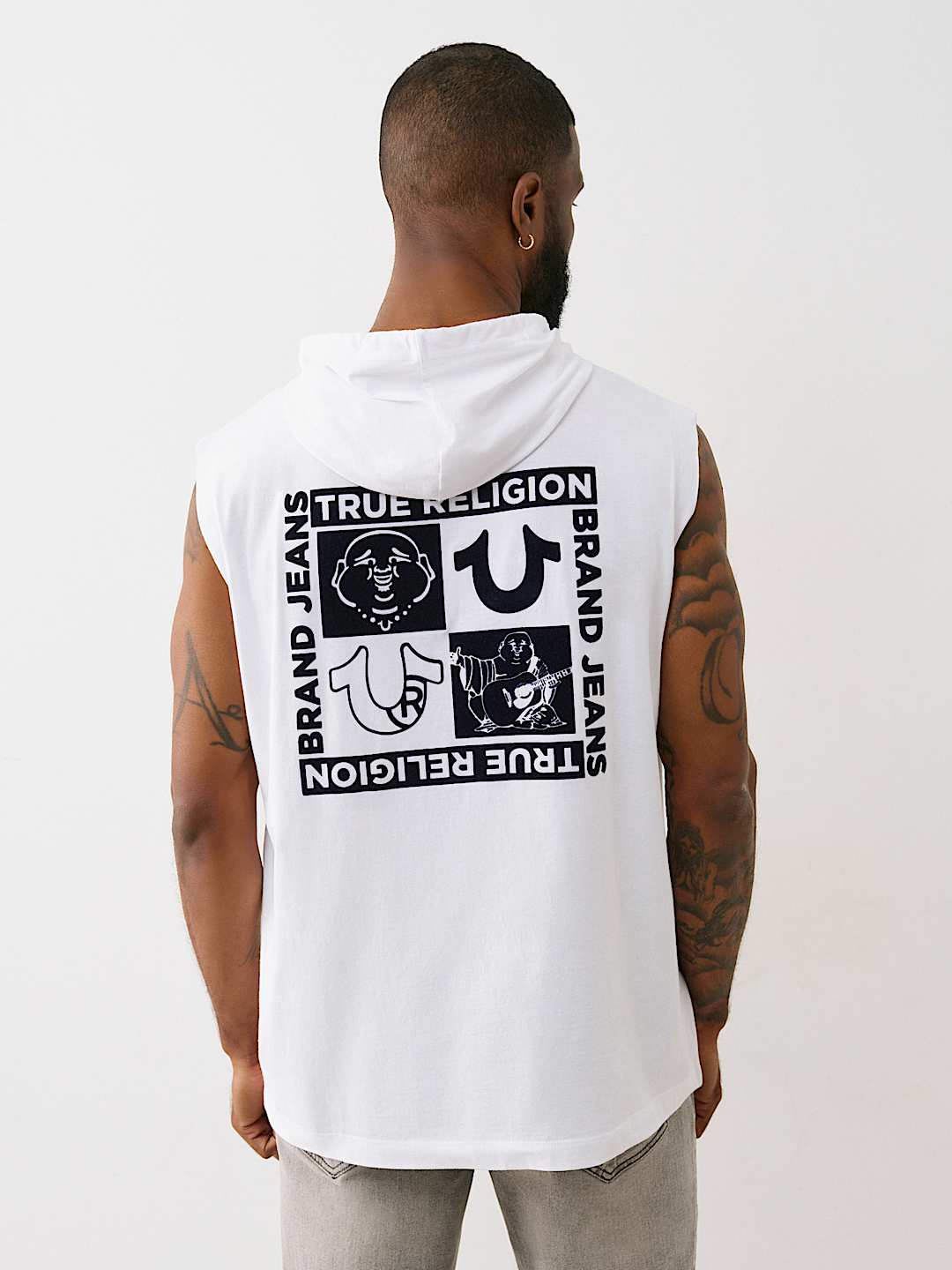 【TRUE RELIGION】★パーカー★ HORSESHOE BOX HOODIE TANK HORSESHOE BOX HOODIE TANK | True Religion