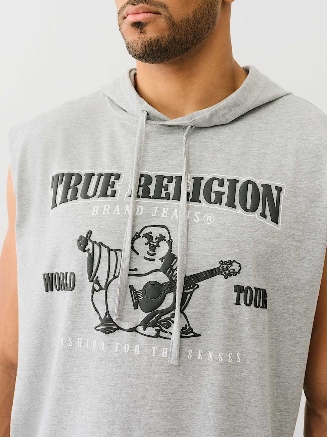 BUDDHA LOGO HOODED TANK TOP, image 2