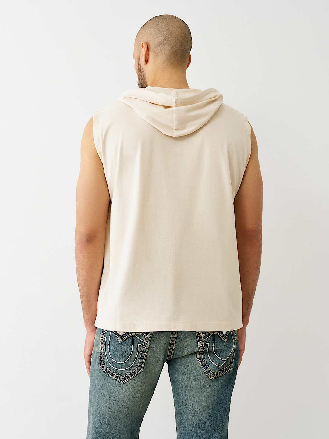 BUDDHA LOGO HOODED TANK TOP, image 2