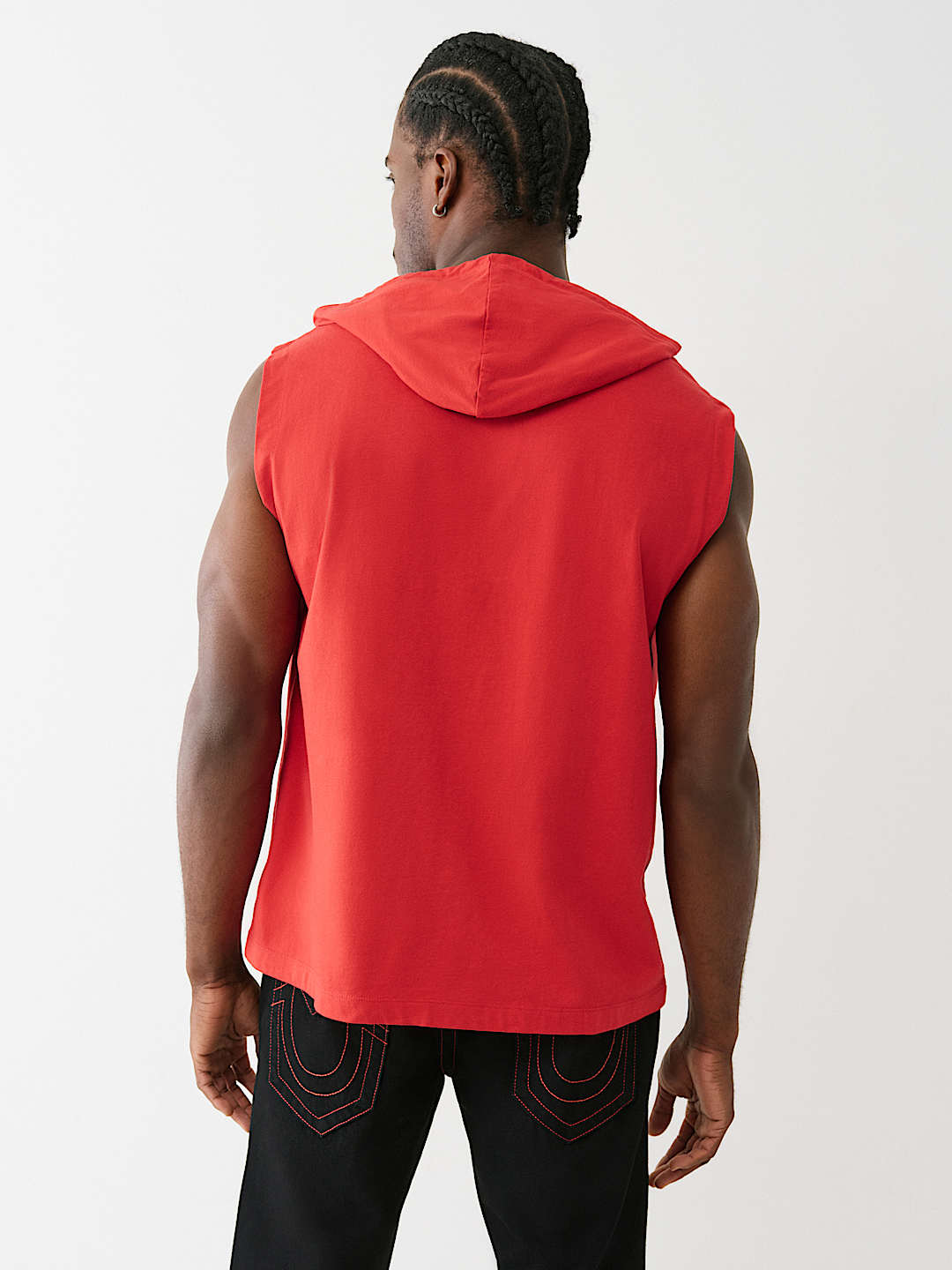 BUDDHA LOGO HOODED TANK TOP, image 2