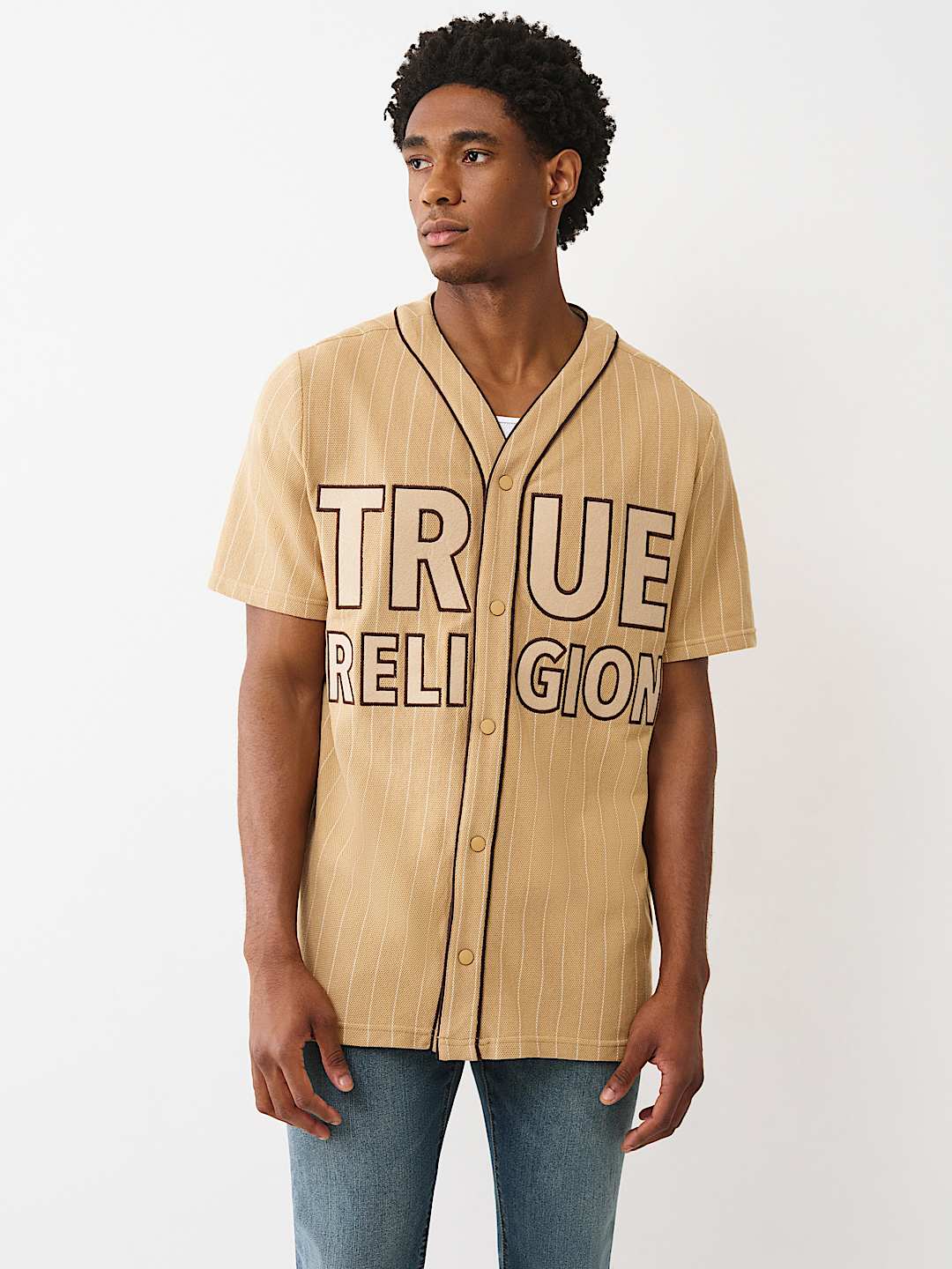 LOGO BASEBALL JERSEY, image 1