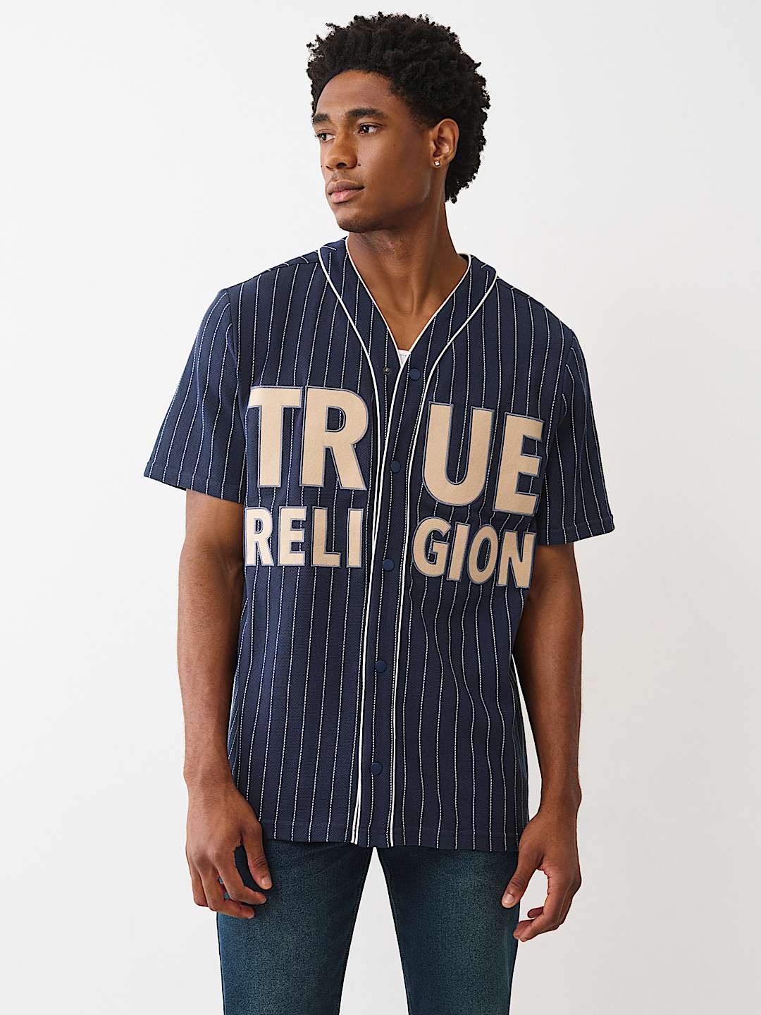 LOGO BASEBALL JERSEY, image 1