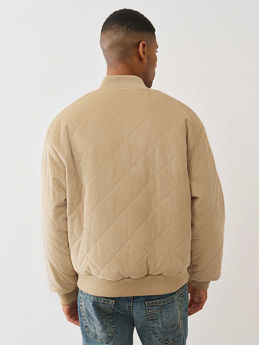 QUILTED CORDUROY BOMBER JACKET, image 3