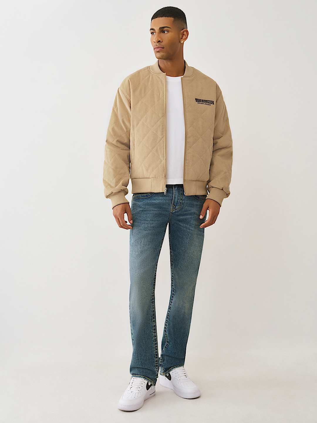 QUILTED CORDUROY BOMBER JACKET, image 5