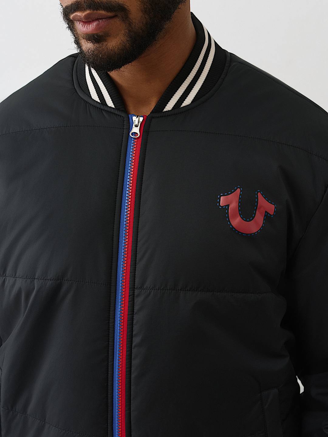 TWO-TONE ZIP PUFFER JACKET | True Religion