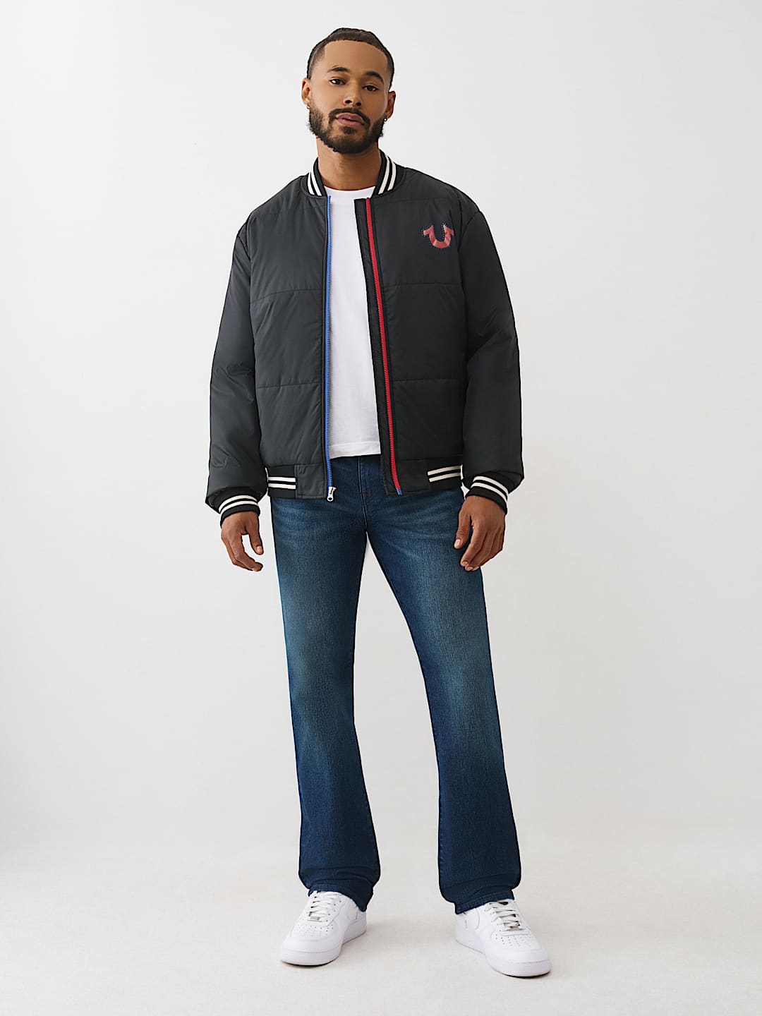 TWO-TONE ZIP PUFFER JACKET | True Religion