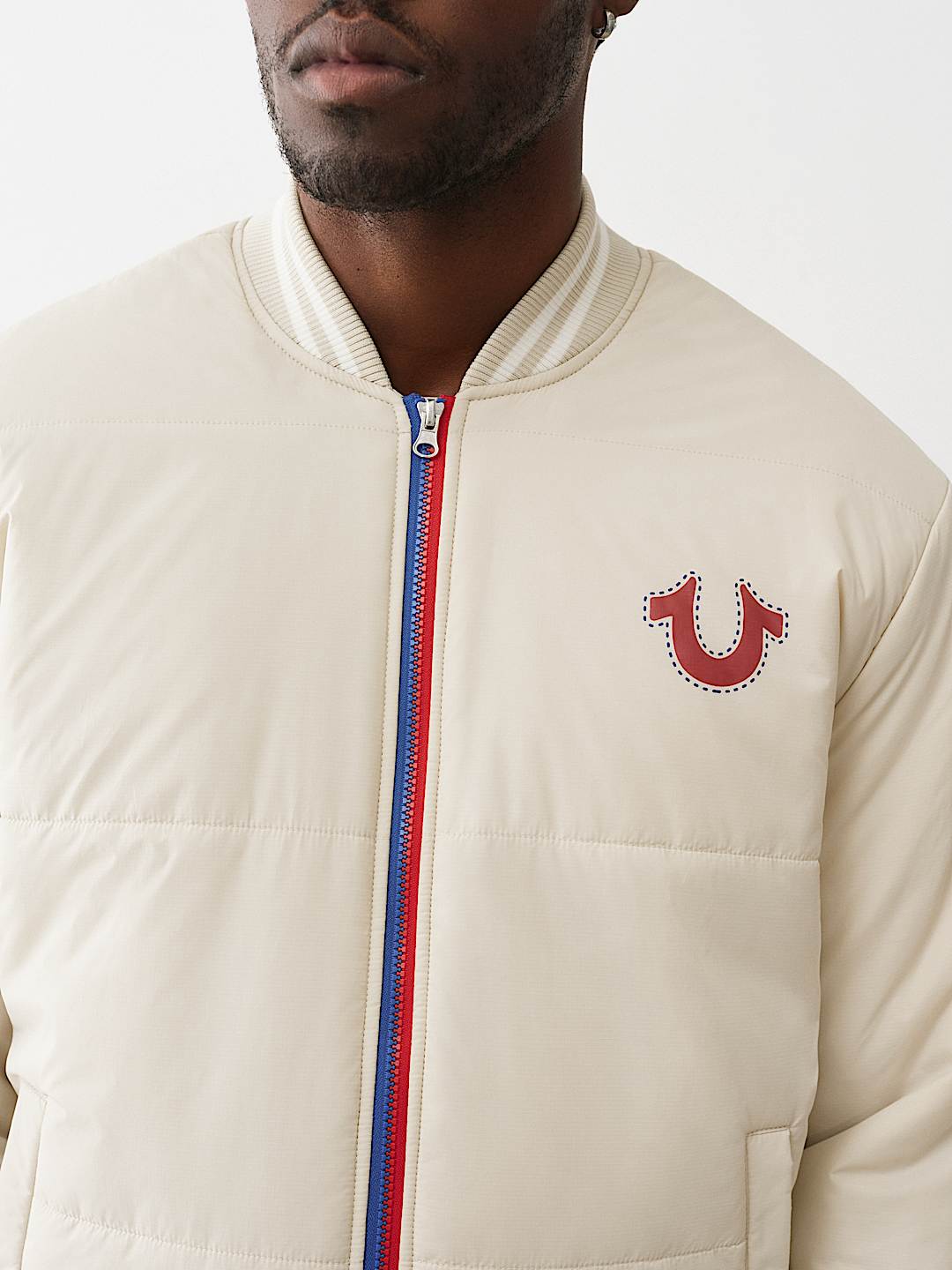 TWO-TONE ZIP PUFFER JACKET , image 2