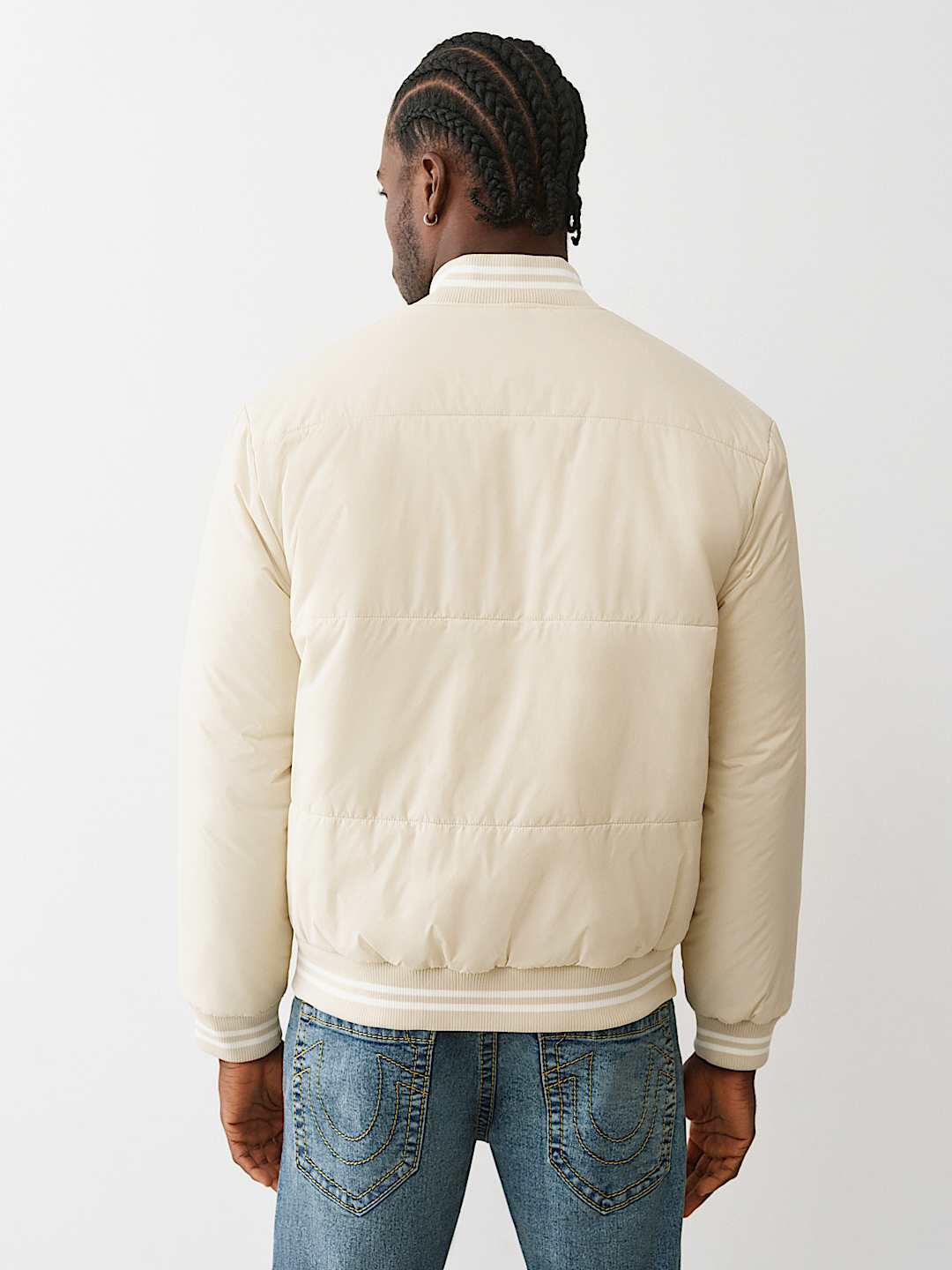 TWO-TONE ZIP PUFFER JACKET , image 4