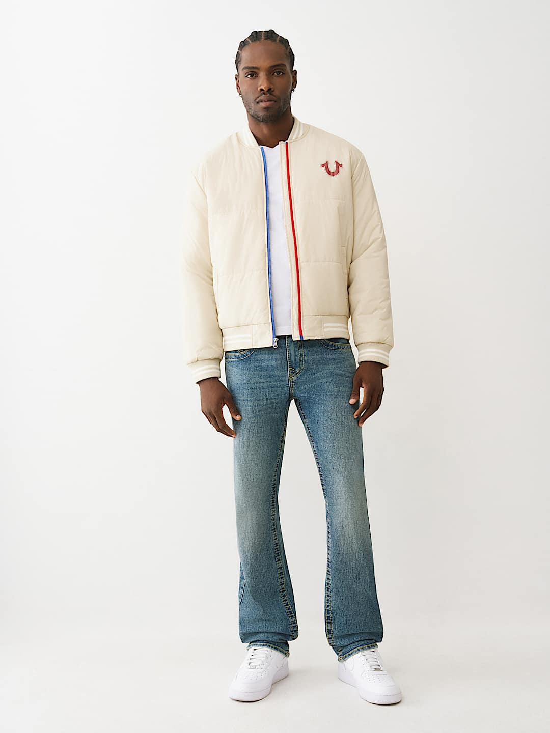 TWO-TONE ZIP PUFFER JACKET , image 5