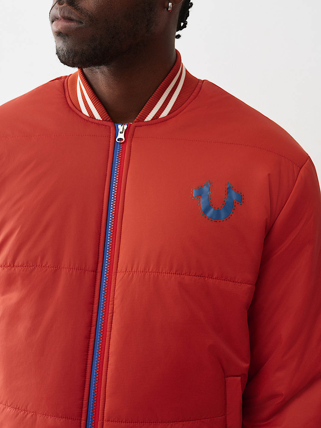 TWO-TONE ZIP PUFFER JACKET , image 2