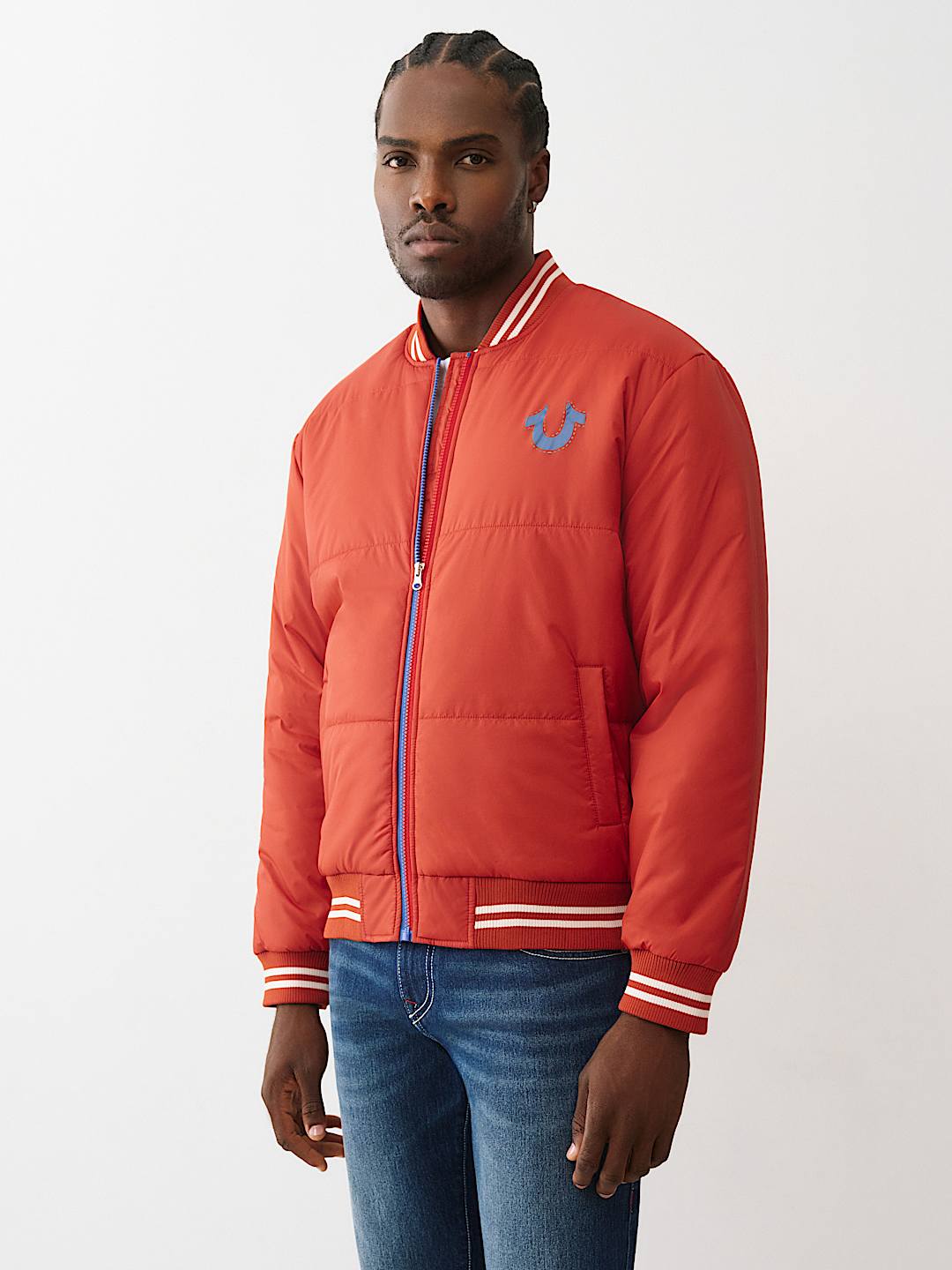 TWO-TONE ZIP PUFFER JACKET , image 3