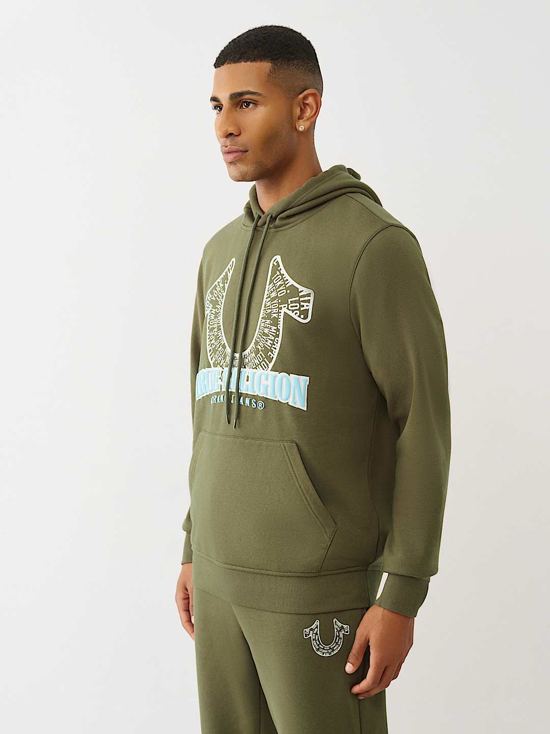 SUDADERA CON CAPUCHA, HERRADURA Y CIUDAD, image 3