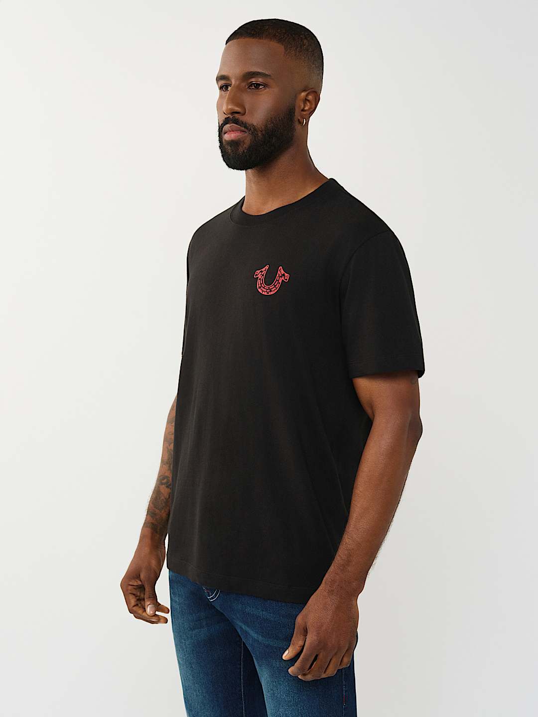 T-SHIRT &Agrave; MOTIF DE FER &Agrave; CHEVAL EN SPIRALE