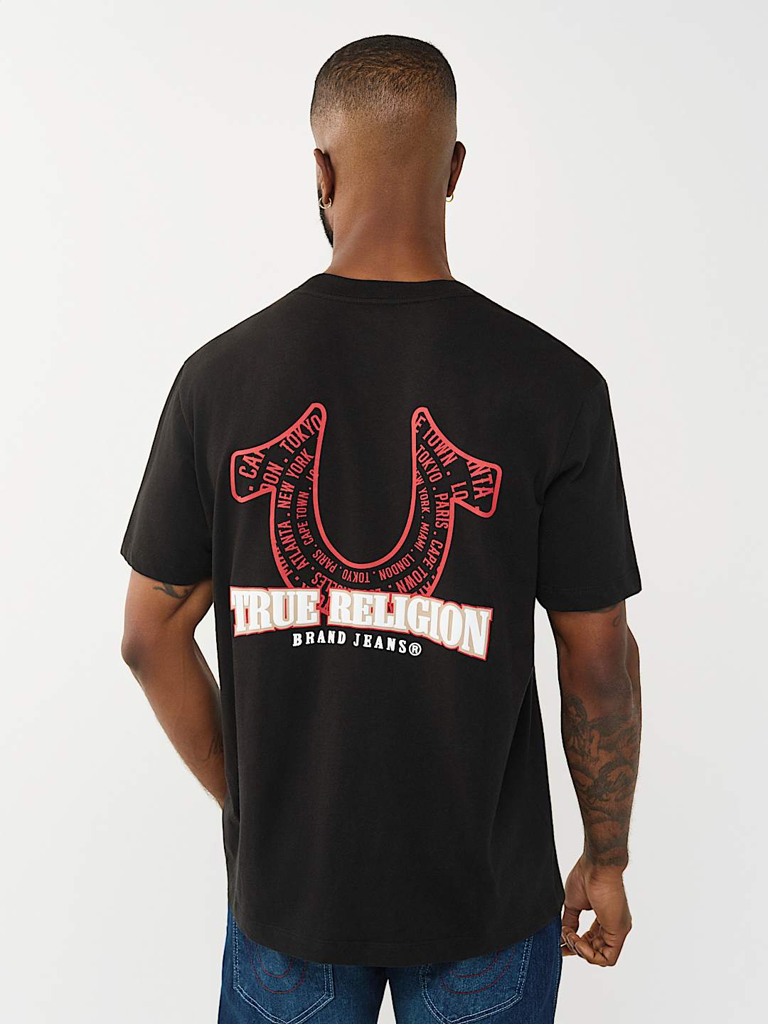 T-SHIRT &Agrave; MOTIF DE FER &Agrave; CHEVAL EN SPIRALE