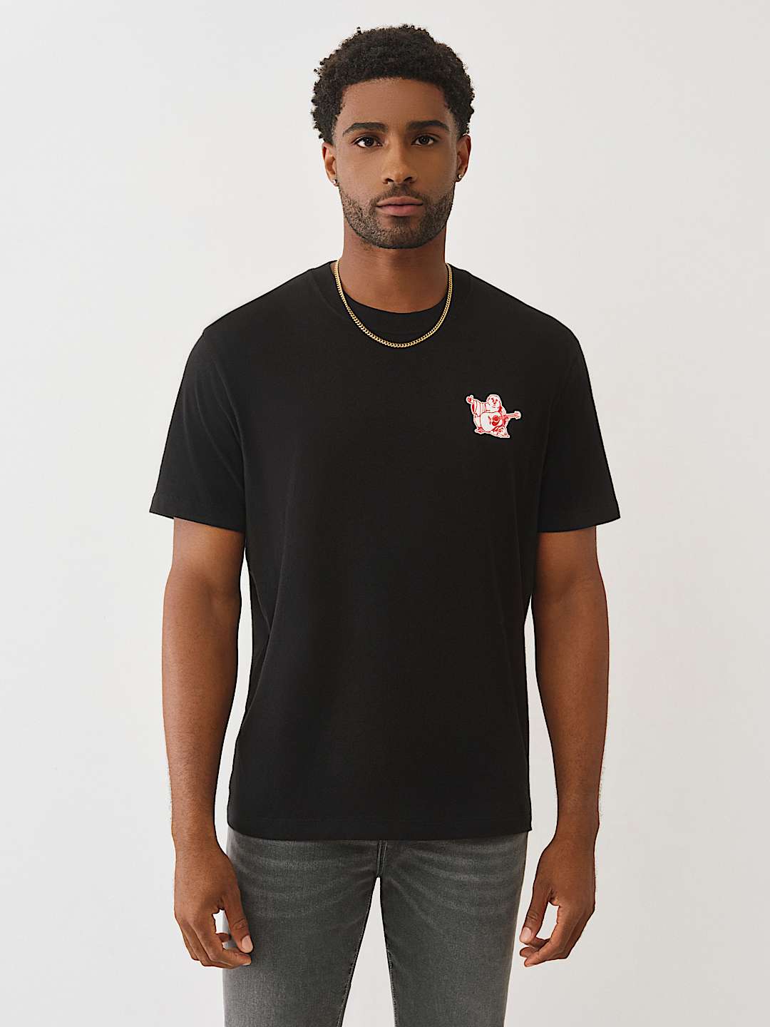 CURVED BUDDHA LOGO TEE, image 2