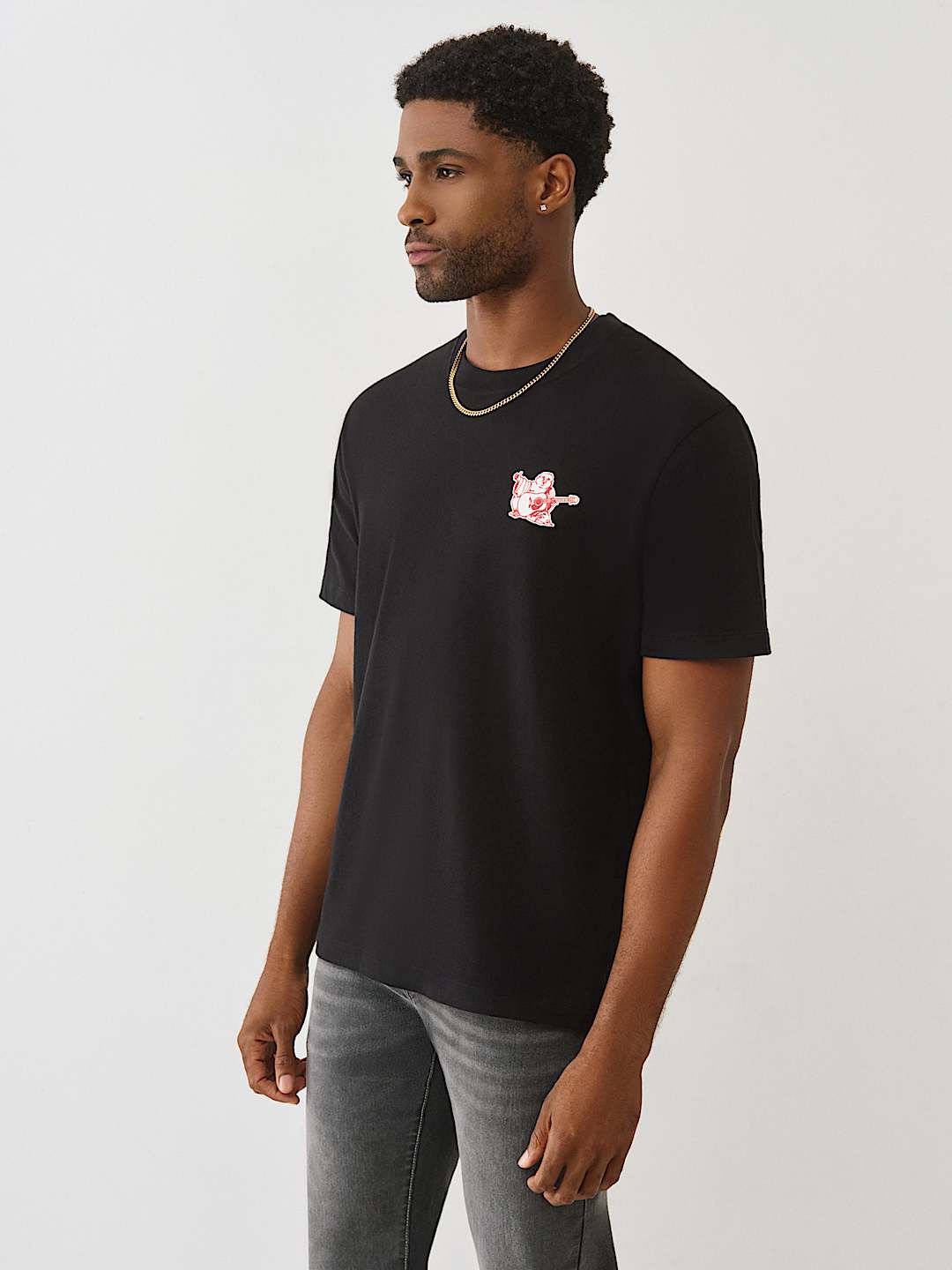 CURVED BUDDHA LOGO TEE, image 3