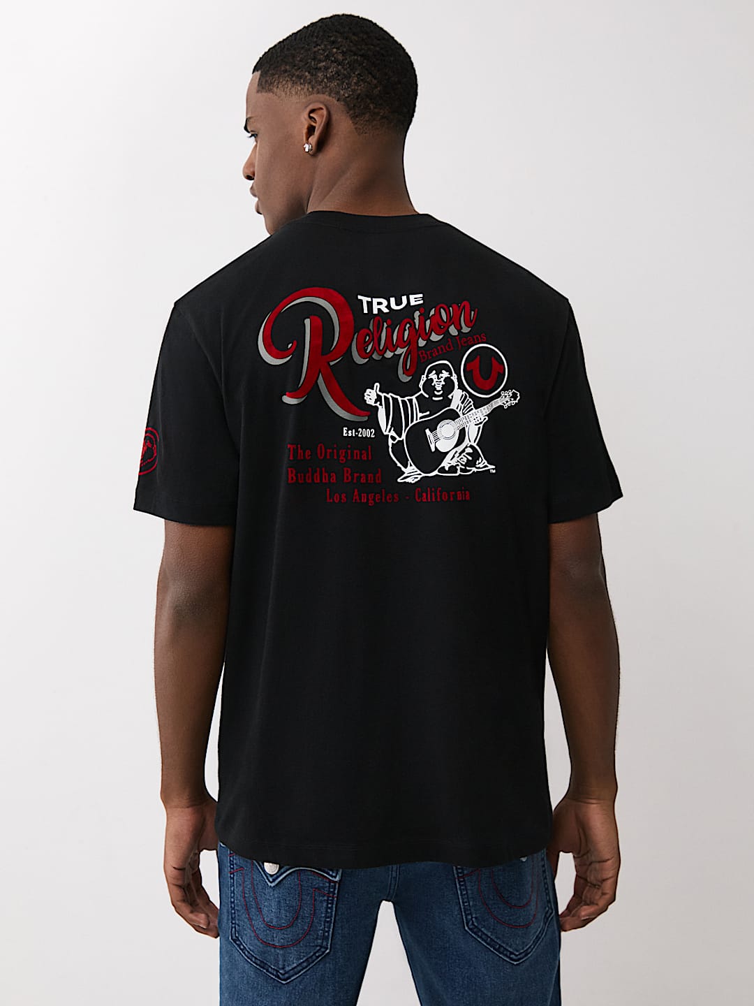 FLOCKED RETRO LOGO TEE
