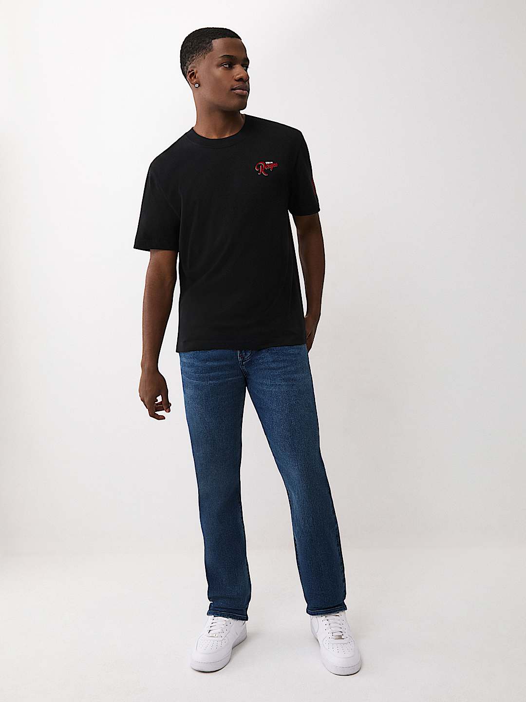 FLOCKED RETRO LOGO TEE