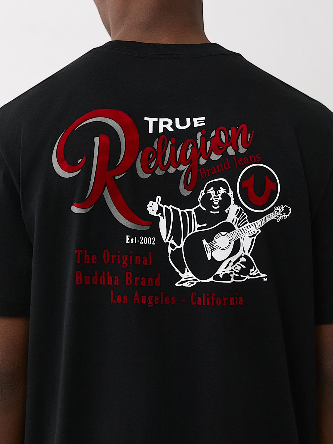 FLOCKED RETRO LOGO TEE