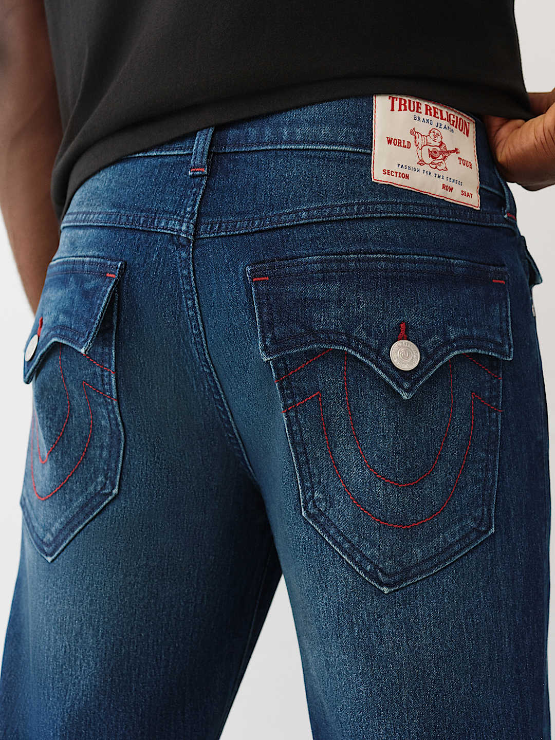 RICKY FLAP STRAIGHT JEAN - DARK FIR BALSAM WASH | True Religion