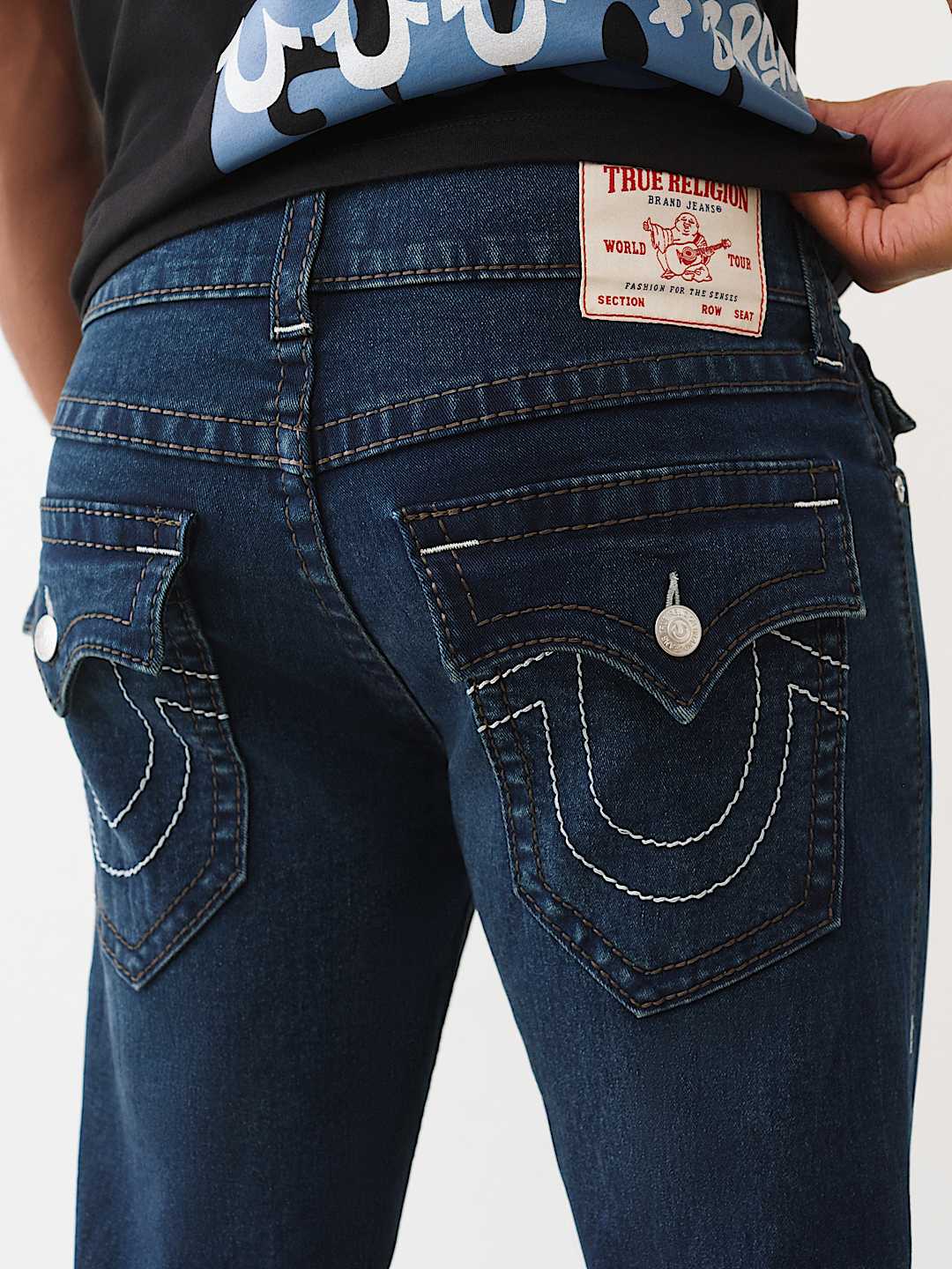 RICKY BIG T STRAIGHT JEAN - DARK MOUTAINSIDE WASH | True Religion