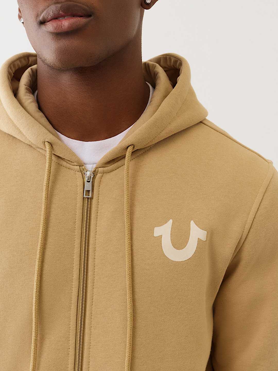 FLOCKED HORSESHOE ZIP HOODIE, image 4
